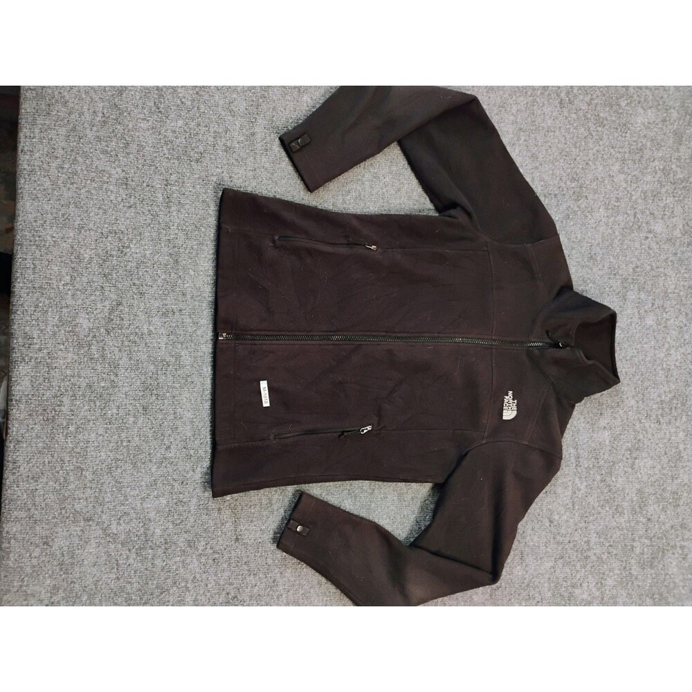 The North Face Womens S/P Black Fleece Jacket Full Zip Outdoor Coat
